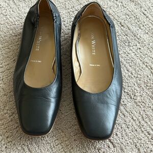 Ron White Elegant Black Leather Women's Shoes